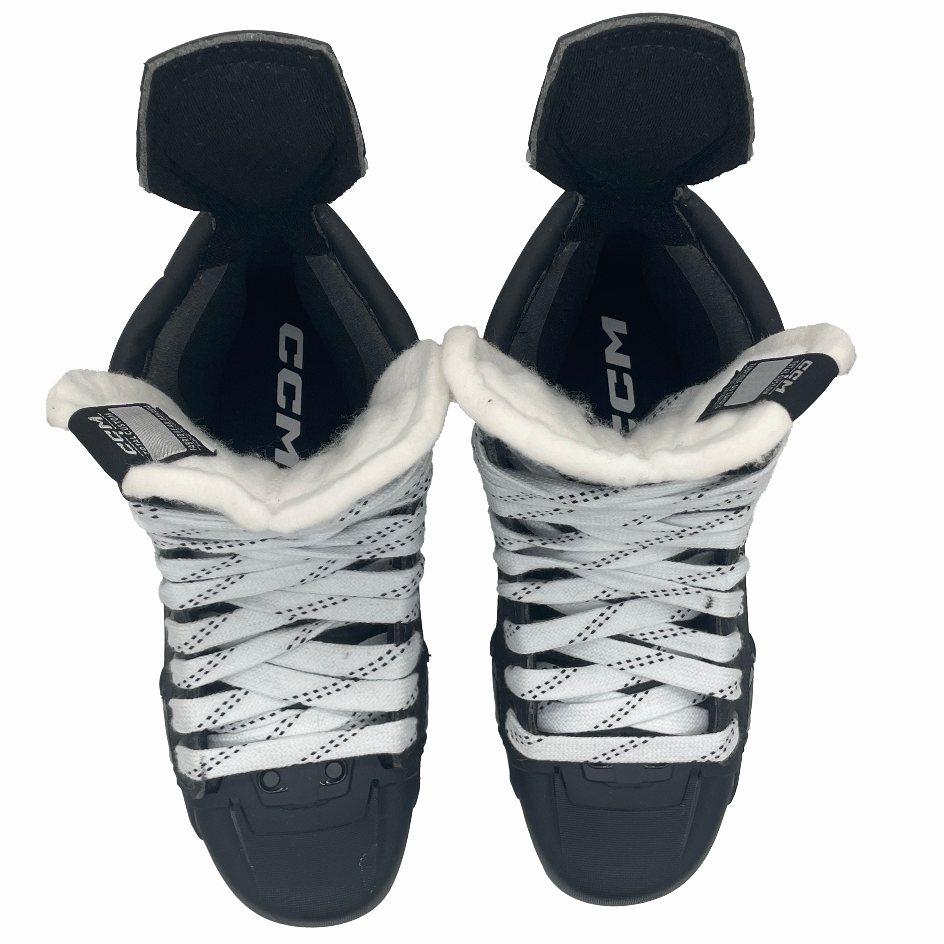 Patins de hockey CCM Tacks AS-V Pro – NCAA Pro Stock – Taille 7,5 (noir/bleu)